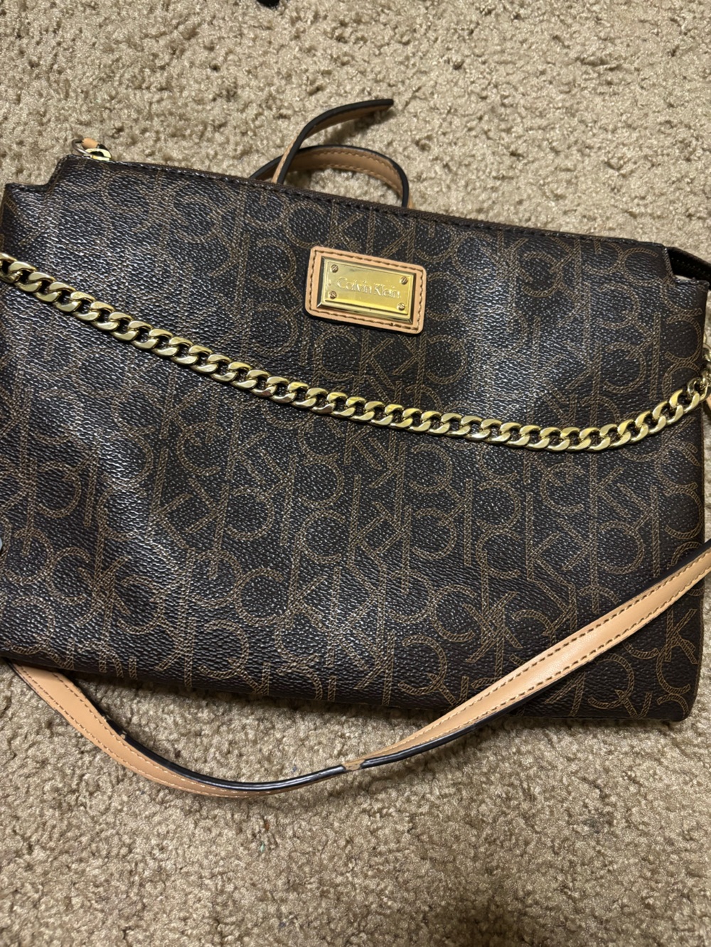 Calvin Klein Monogram Shoulder Bag